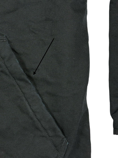 Carhartt Black Sherpa Lined Loose Fit Jacket Large