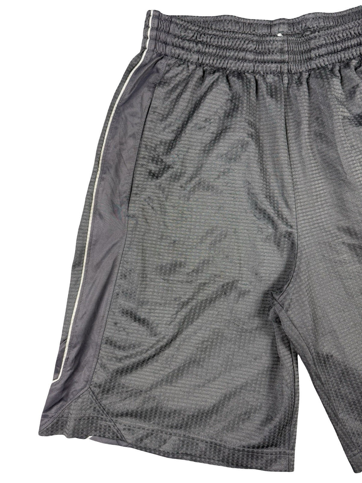 Nike Grey Polyester Basketball Sport Active Shorts Small