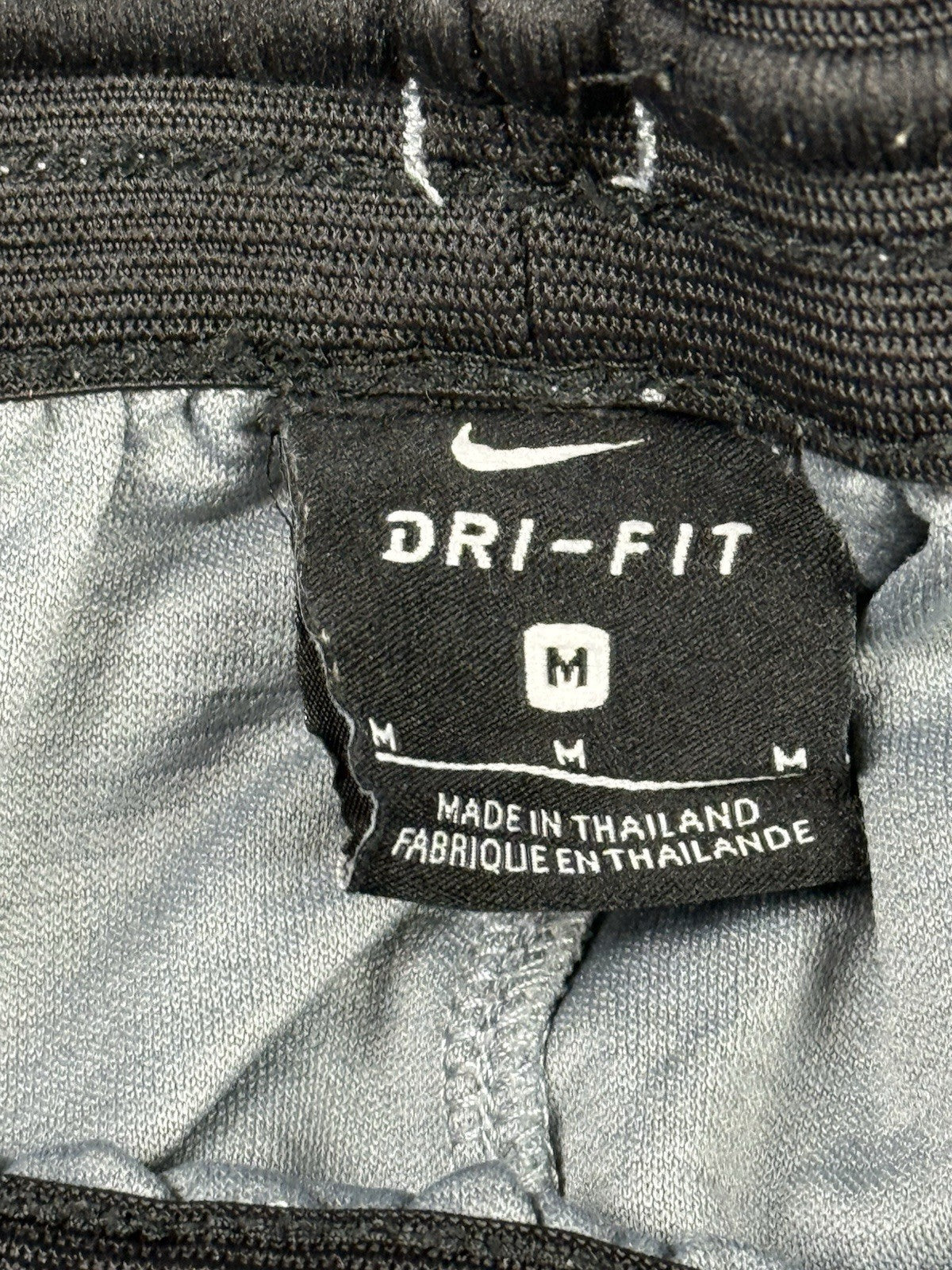 Nike Dri-FIT Grey Polyester Basketball Sport Active Shorts Medium