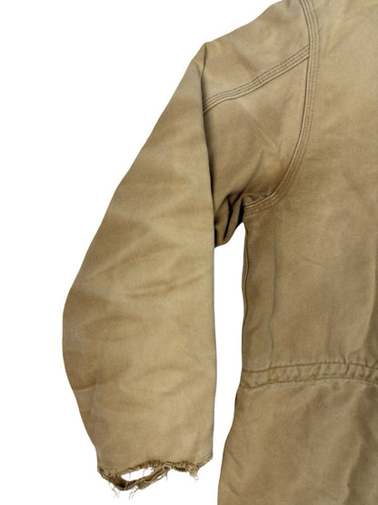 Carhartt PB1321 Tan Washed Duck Trail Parka Blanket Lined 90s Jacket Large