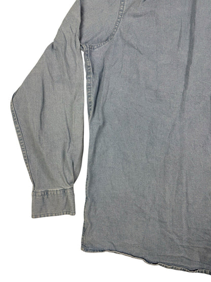Wrangler Flex Comfort Blue Denim Western Shirt Large