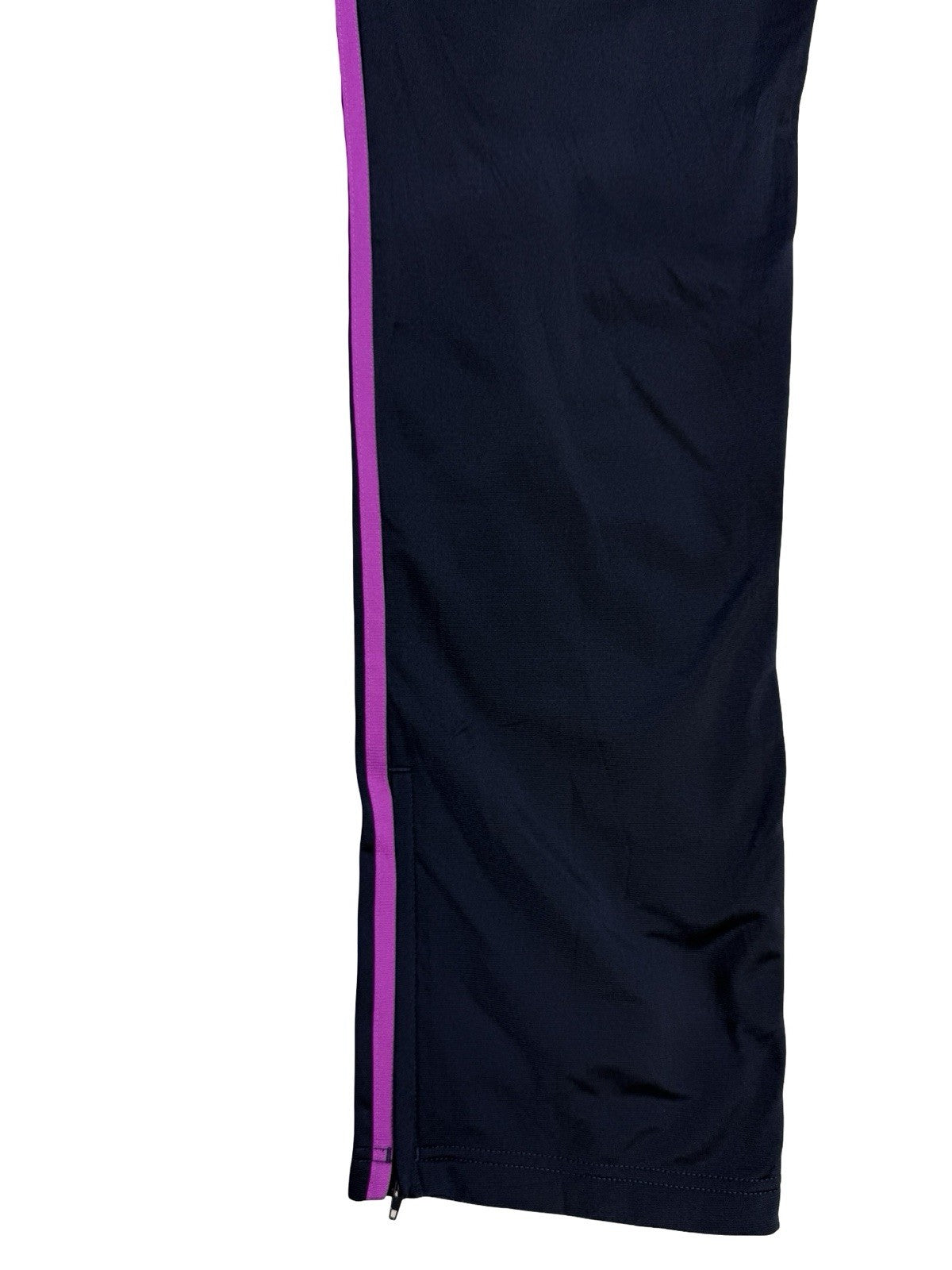 Adidas Blue Firebird 3 Stripe Trefoil Track Bottom Pant Trousers Women's Size 10