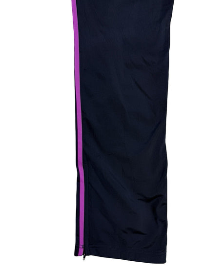 Adidas Blue Firebird 3 Stripe Trefoil Track Bottom Pant Trousers Women's Size 10