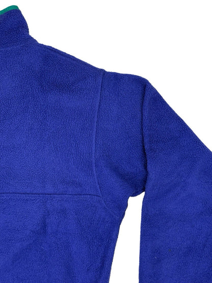 Patagonia Retro Blue Micro Synchilla 1/4 Zip Fleece Jumper Small