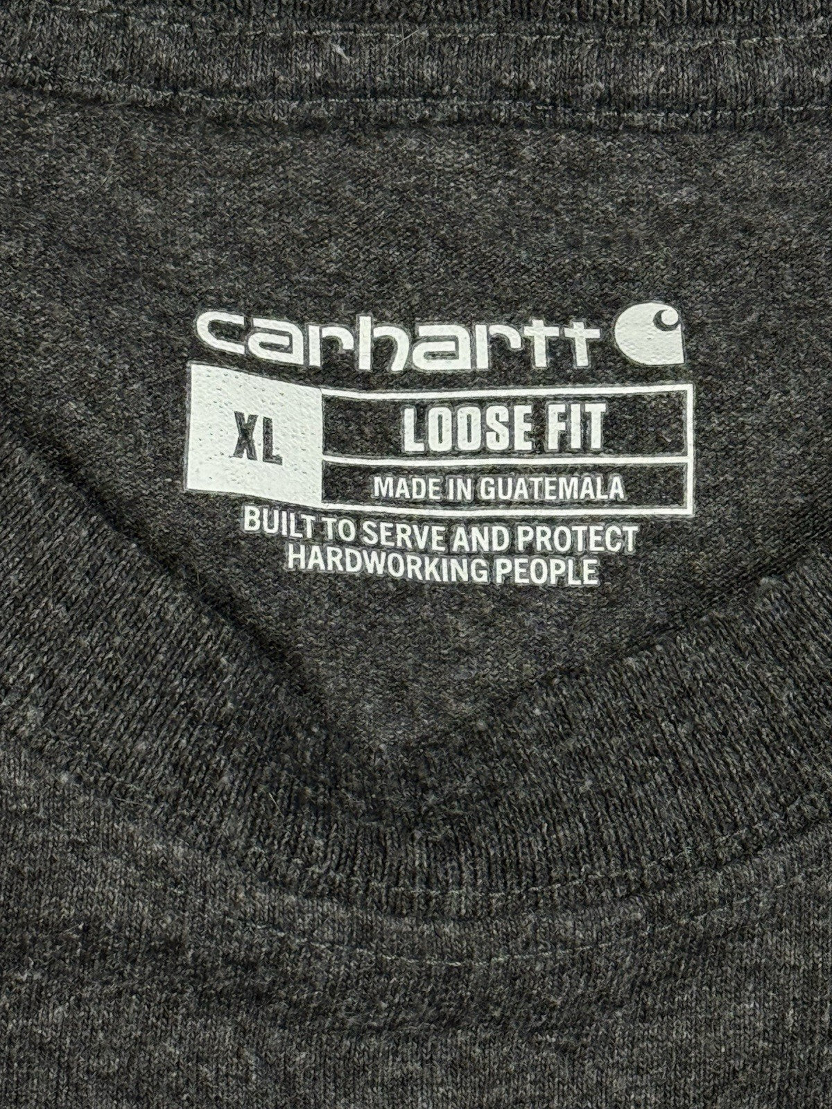 Carhartt Grey Skills USA Long Sleeve Support The Trades Top Loose Fit XL