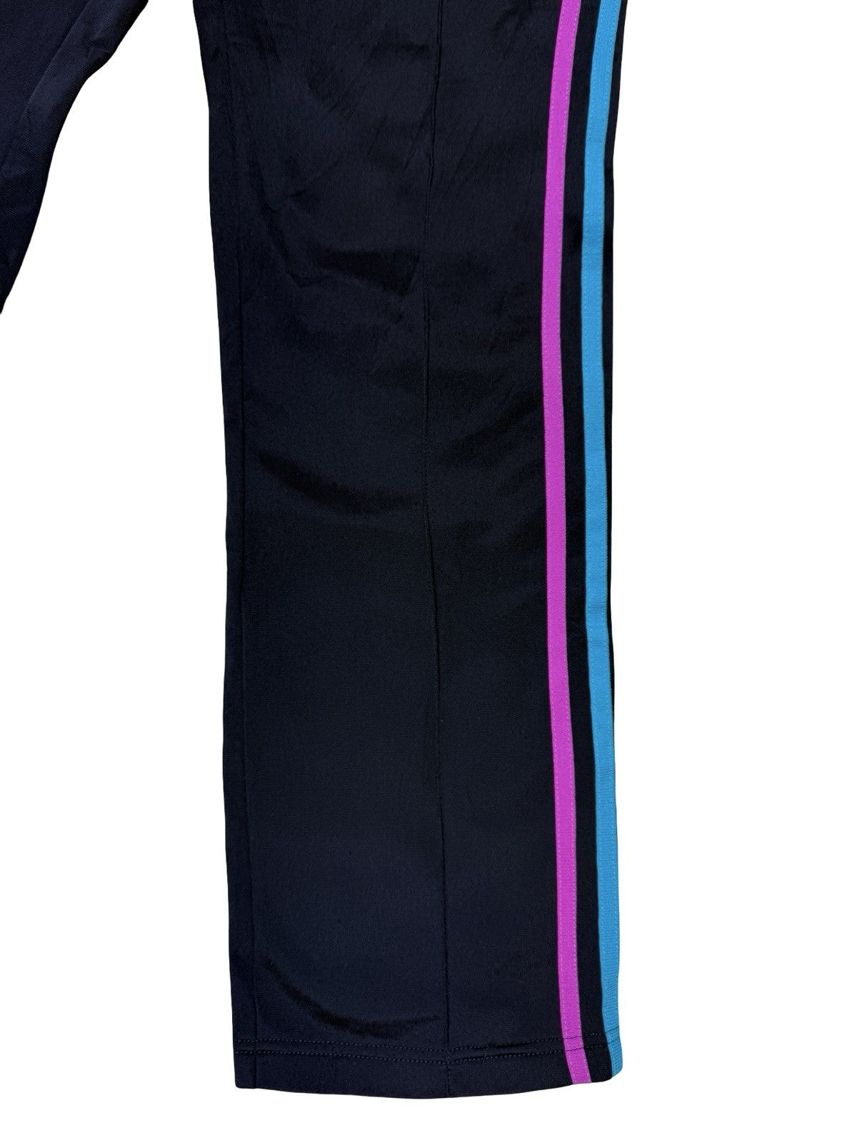 Adidas Blue Firebird 3 Stripe Trefoil Track Bottom Pant Trousers Women's Size 10