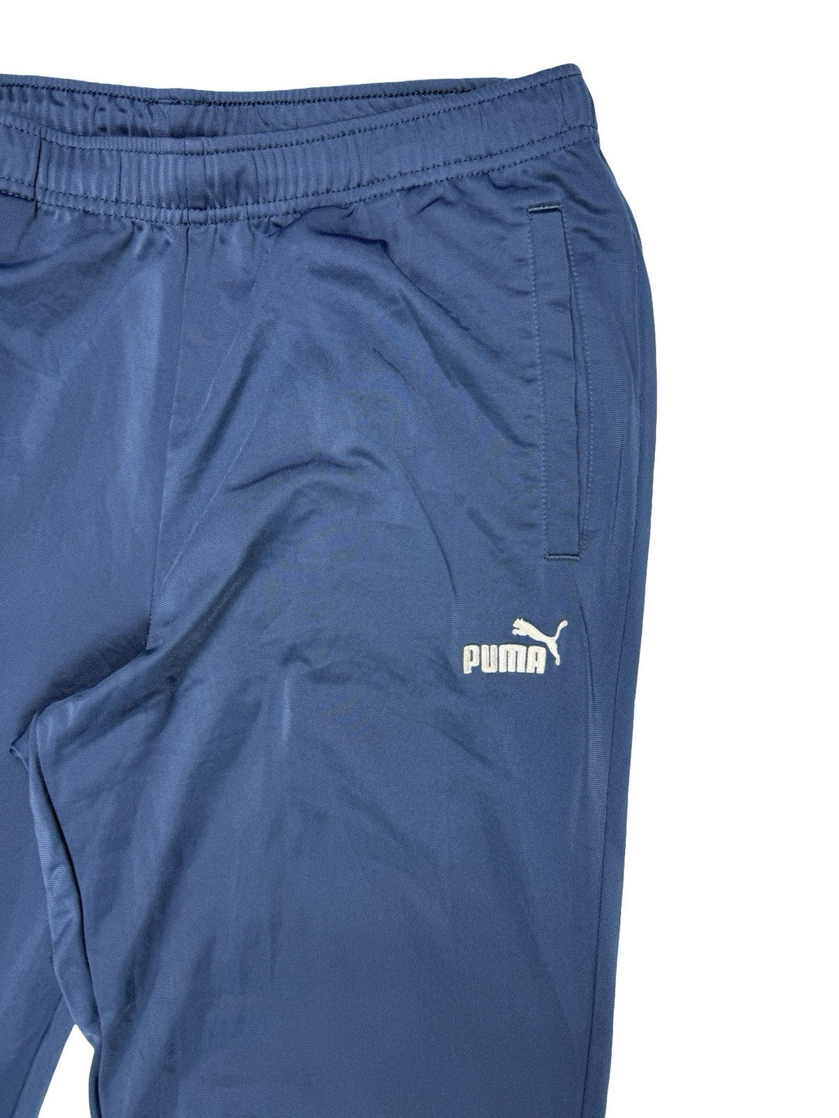 Puma Blue Polyester Activewear Tracksuit Bottoms Pant Trousers Medium