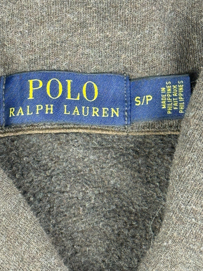 Polo Ralph Lauren Brown Shawl Collar Elbow Patch Jumper Small
