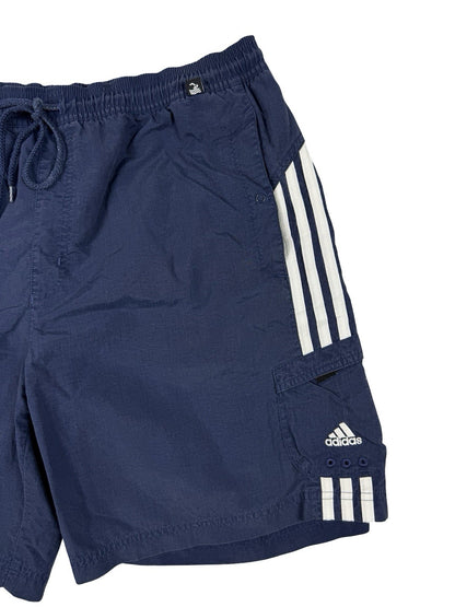 Adidas Blue Retro Y2K 00's Swim Trunk Shorts Large