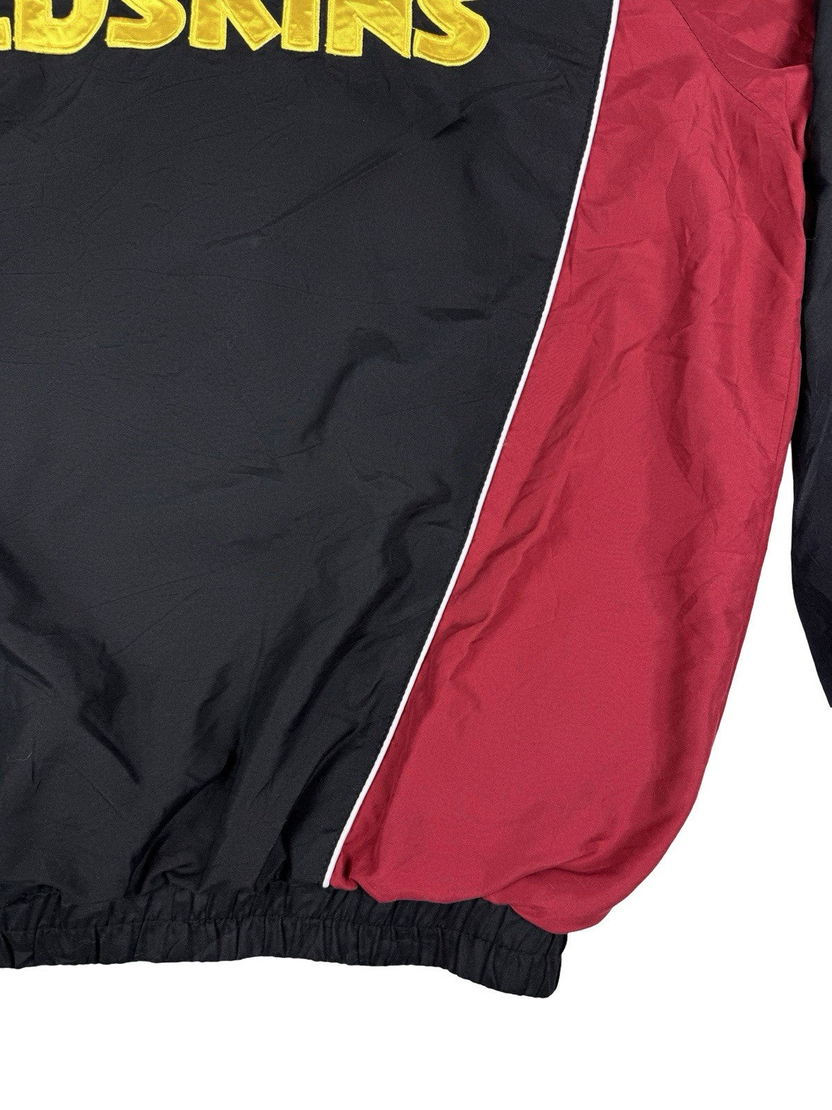 NFL Washington Redskins Retro 1/4 Zip Pullover Windbreaker Jumper Jacket Medium