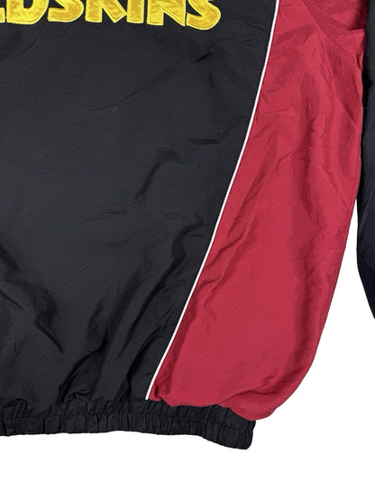 NFL Washington Redskins Retro 1/4 Zip Pullover Windbreaker Jumper Jacket Medium