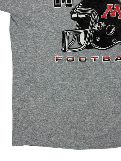 Retro American Football Monticello Printed School Sports Top XL