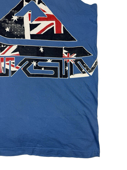 Quiksilver Retro Blue Australian Flag Sleeveless T-Shirt Tank Top 2XL
