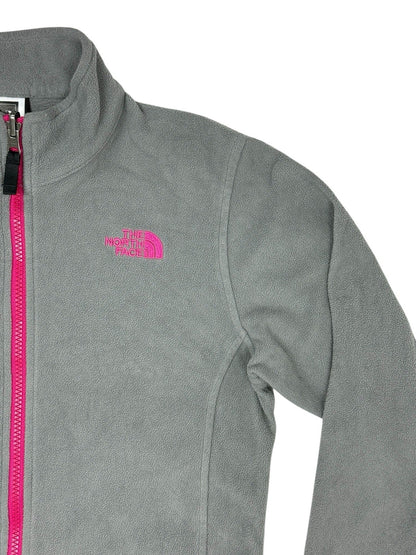 The North Face Grey Zip Fleece Jumper Jacket Girls XL