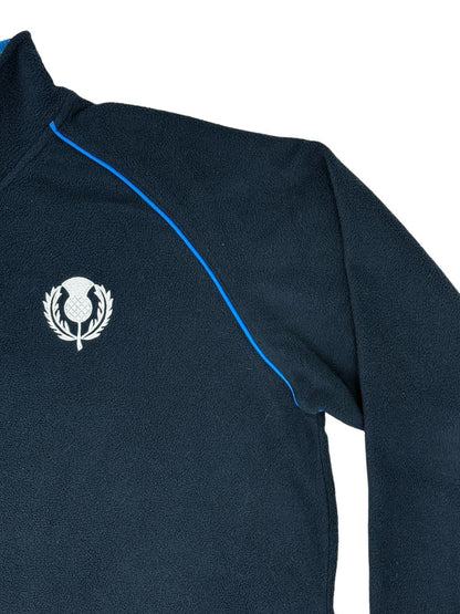 Scotland Classics Blue 1/4 Zip Fleece Jumper Large