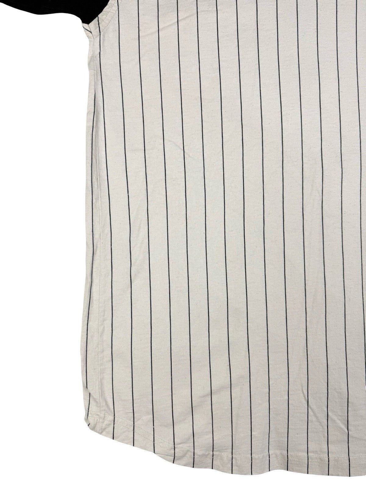 Wilson Off White Cotton Pinstripe Baseball Jersey Top XL