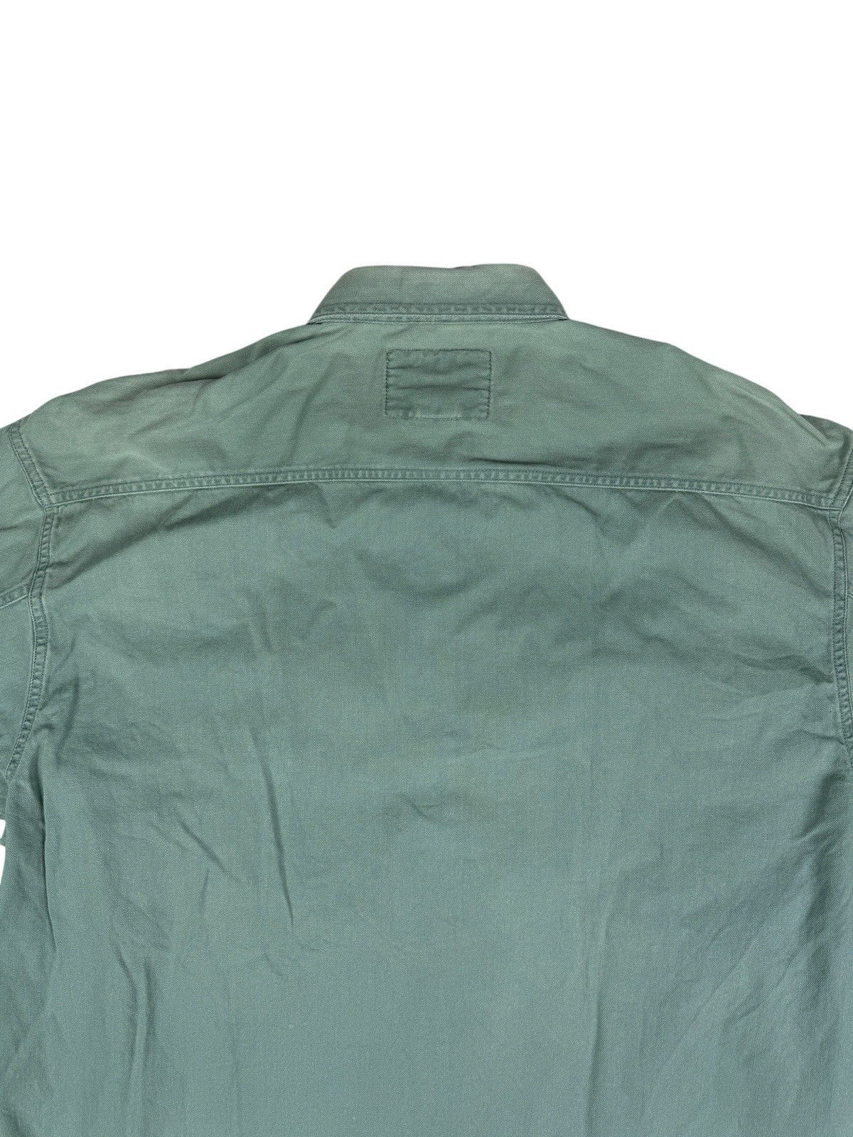 Levi's Vintage 90's Teal Green Button Up Western Cotton Denim Shirt Large