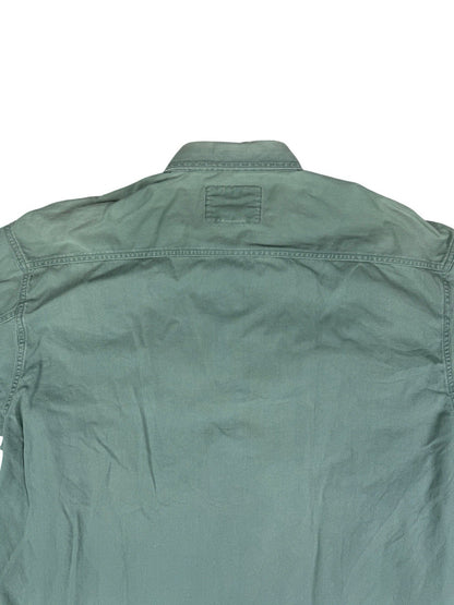 Levi's Vintage 90's Teal Green Button Up Western Cotton Denim Shirt Large