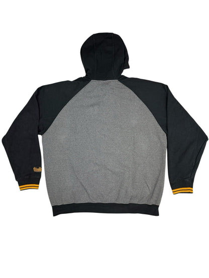 NFL Pittsburgh Steelers Retro Grey Zip Hoodie Jacket XL