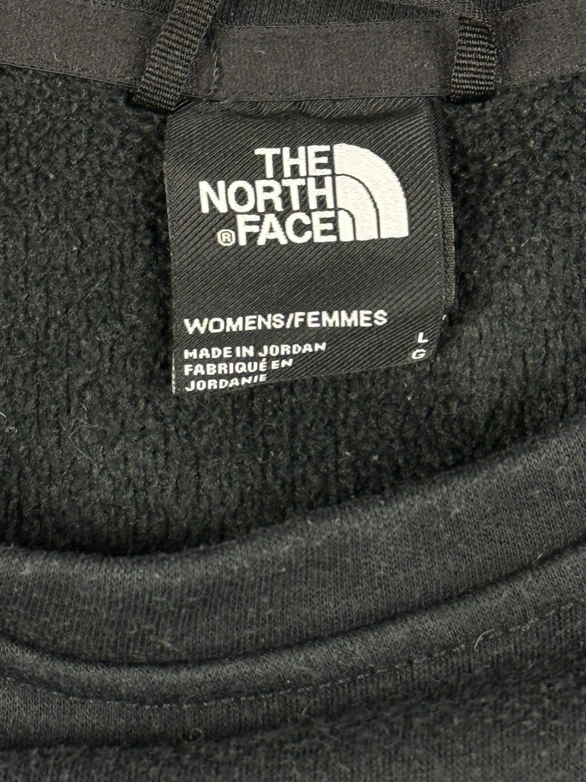 The North Face Black Cotton Blend Jumper Large