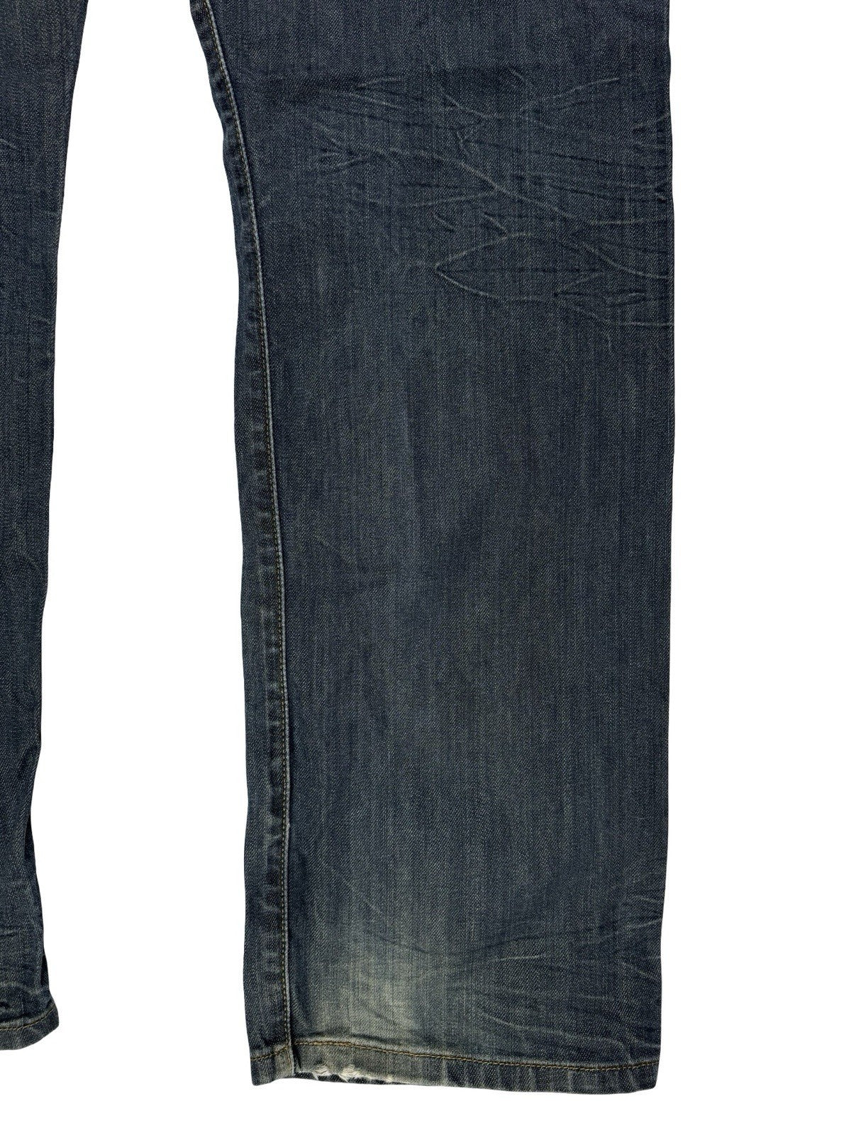 Levi's 501 Blue Straight Leg Button Fly Denim Jeans 36W 32L