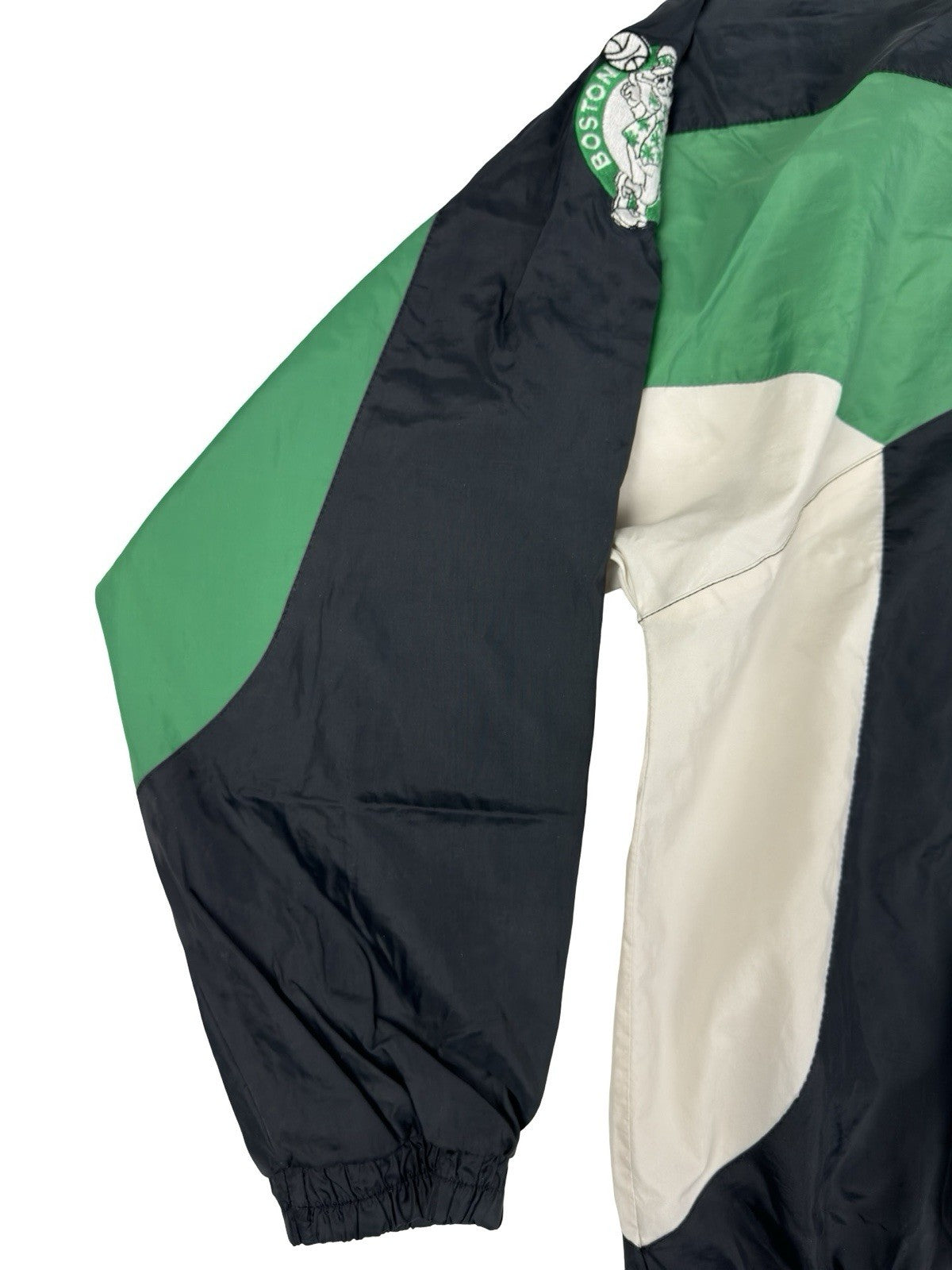 NFL Vintage Starter Boston Celtics Black Windbreaker Jacket Medium Made in Korea
