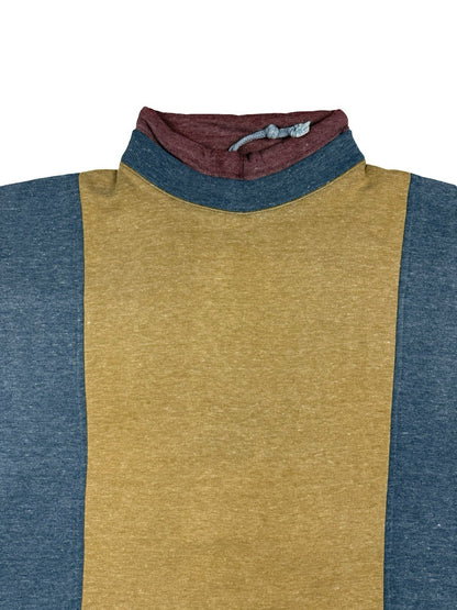 Chams Vintage Multicolour Jumper Sweatshirt Colourblock Large