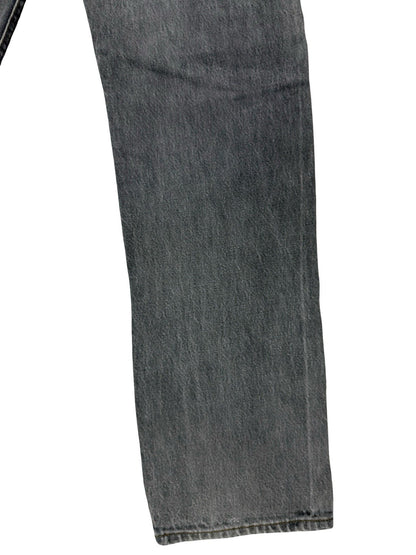 Levi's 501 Vintage Grey Straight Leg Button Fly Denim Jeans 32W 32L Made in UK