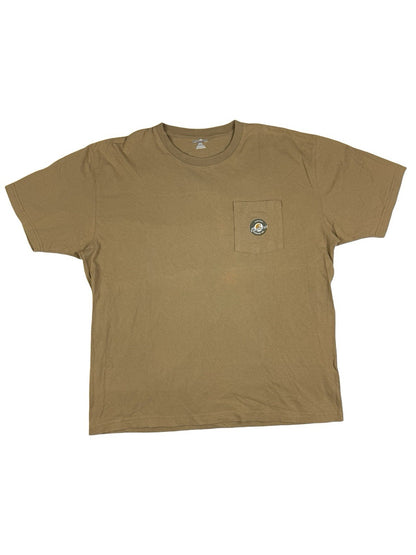 Carhartt Retro Beige Printed Workwear Short Sleeve Top 2XL