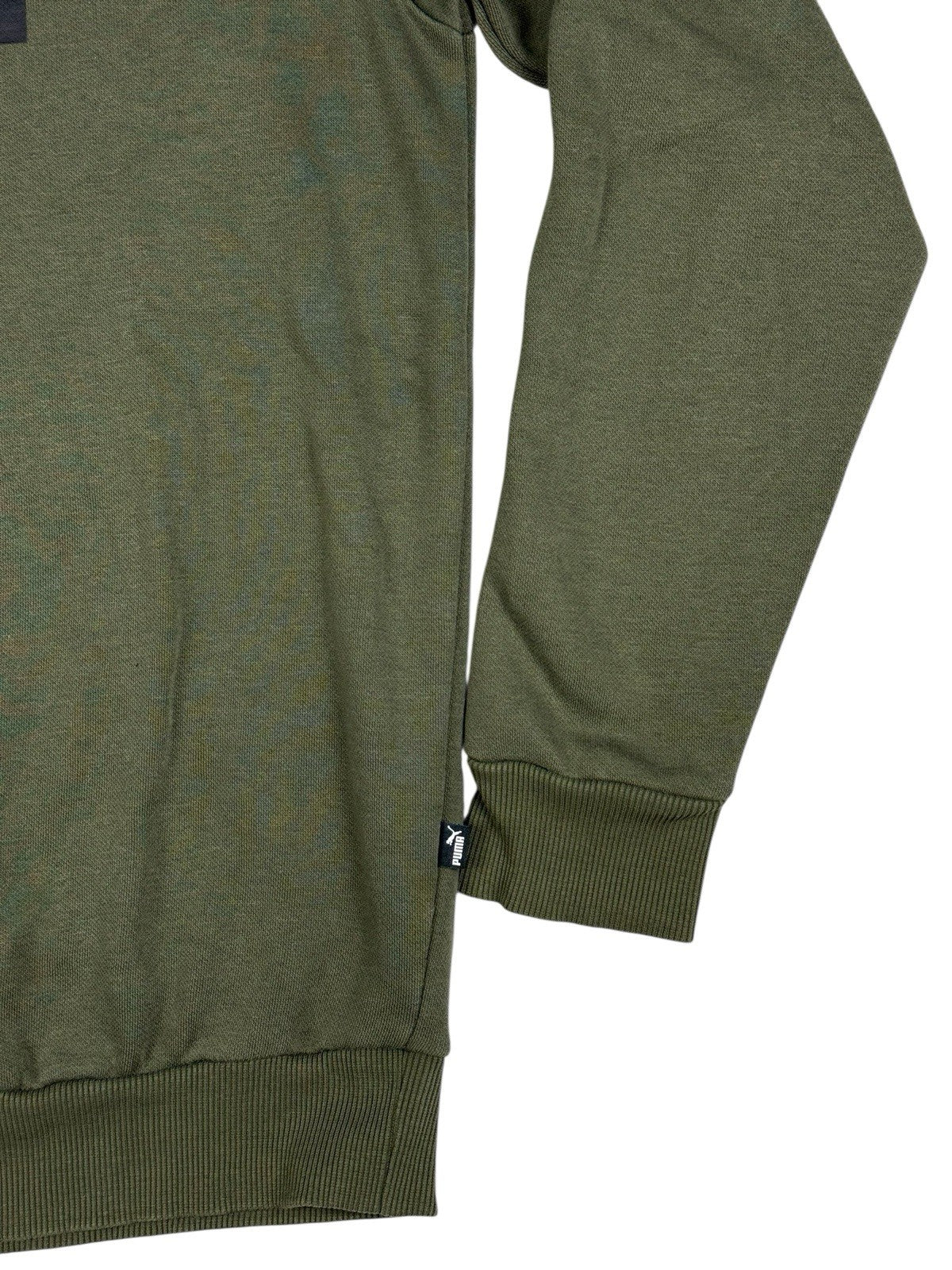 Puma Green Printed Crewneck Jumper Small