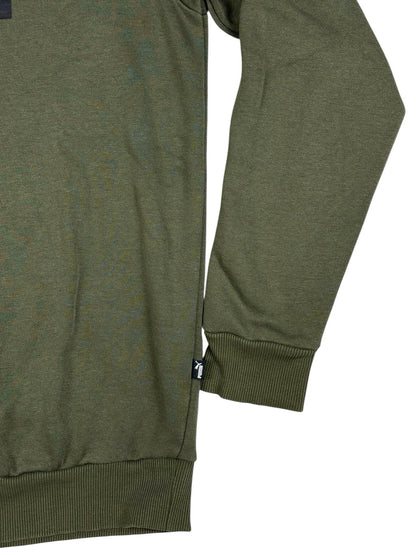 Puma Green Printed Crewneck Jumper Small