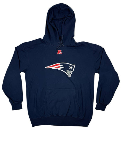 NFL Blue New England Patriots Printed American Football Hoodie Medium