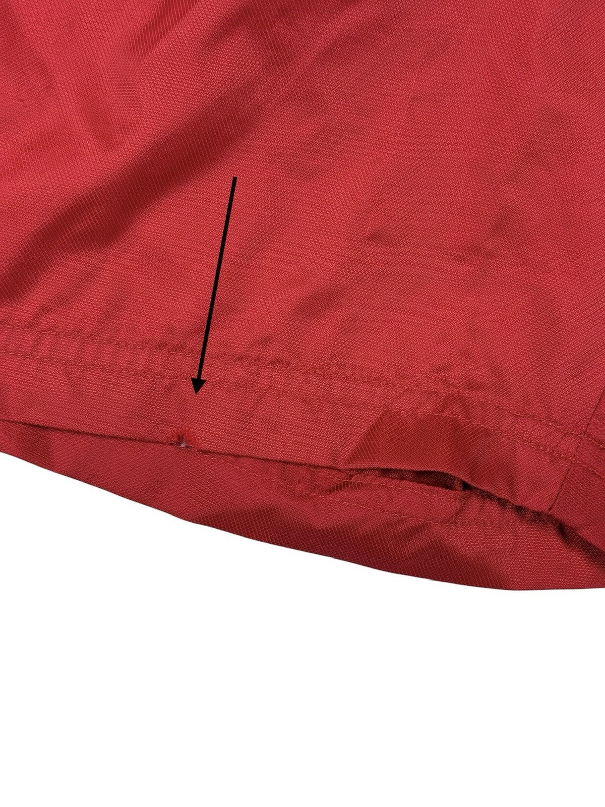Adidas Red Y2K 00's Lined Nylon Sport Swim Shorts Small