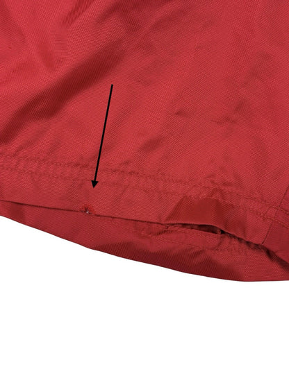 Adidas Red Y2K 00's Lined Nylon Sport Swim Shorts Small