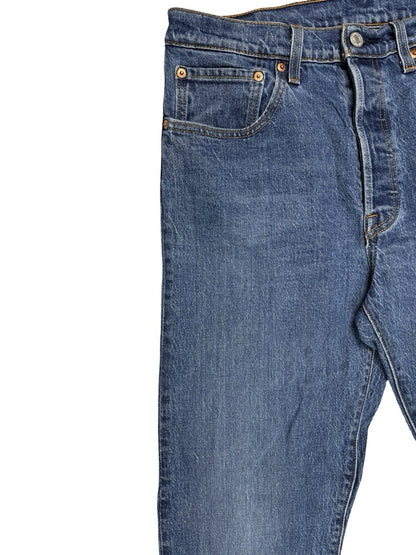 Levi's 501 Blue Denim Straight Leg Jeans 30W 30L
