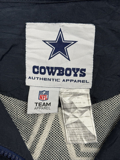 Dallas Cowboys NFL Blue Windbreaker Zip Track Jacket Medium