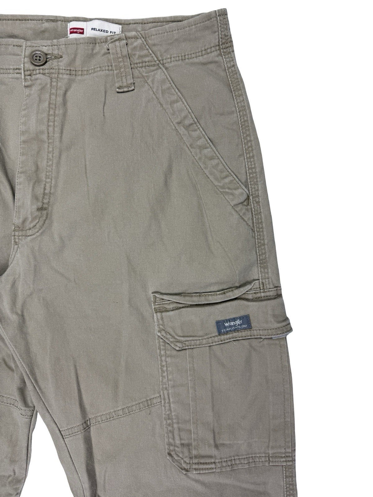 Wrangler Beige Relaxed Fit Cargo Trousers 32W 32L