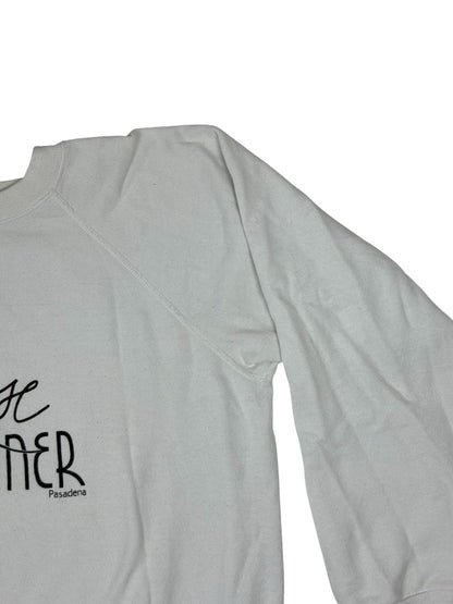 Rose City Diner Pasadena Vintage White Sweater Jumper Medium
