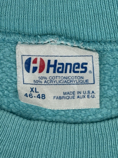 LCMH Mary Hospital Vintage Blue Printed Hanes Jumper XL