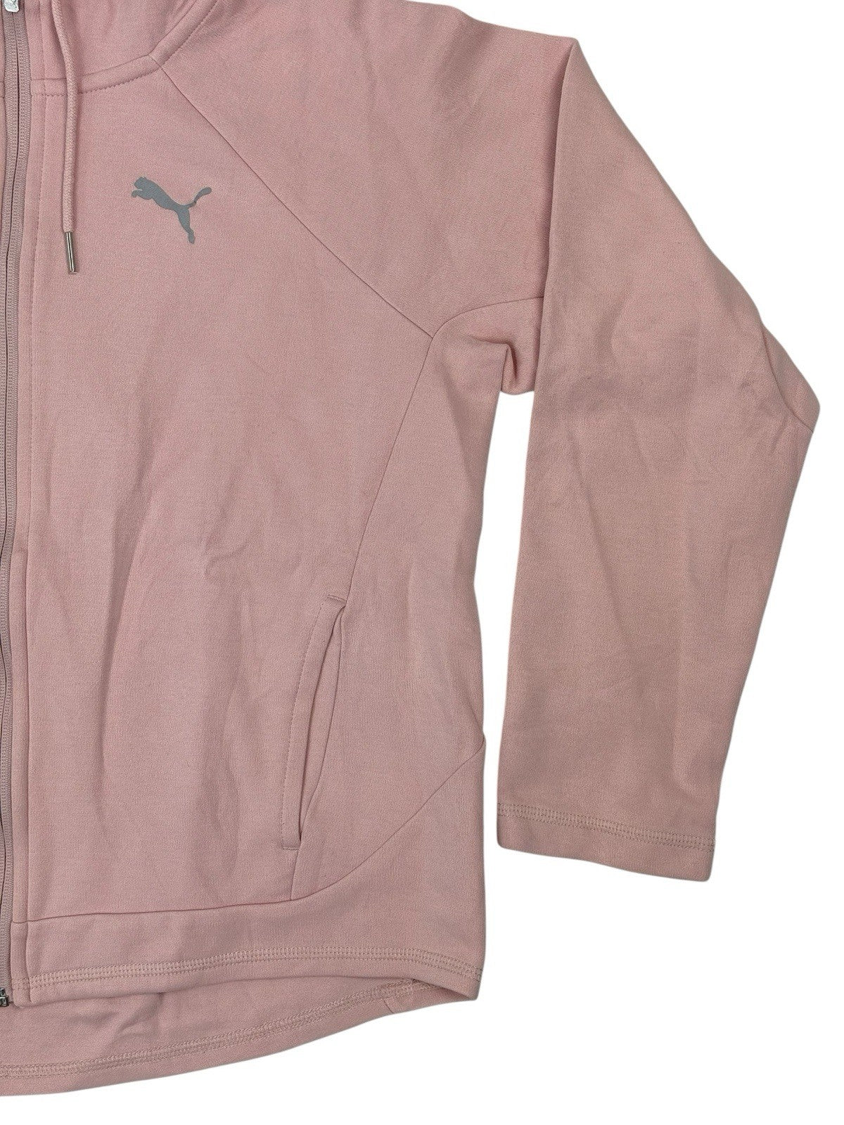Puma Pink Zip Through Hoodie Jacket Medium