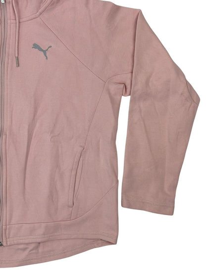 Puma Pink Zip Through Hoodie Jacket Medium