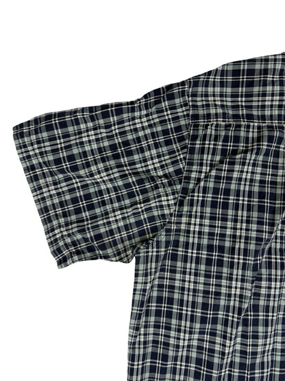 Carhartt Essential Blue Plaid Short Sleeve Button Cotton Shirt 2XL