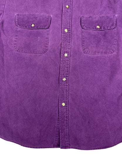 Vintage Rio Bravo Purple Cotton Button Up Heavyweight Shirt Large