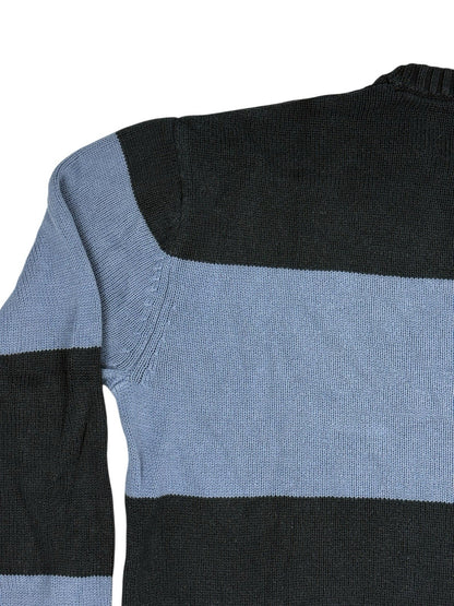 Nautica Retro Blue Striped Cotton Jumper XL