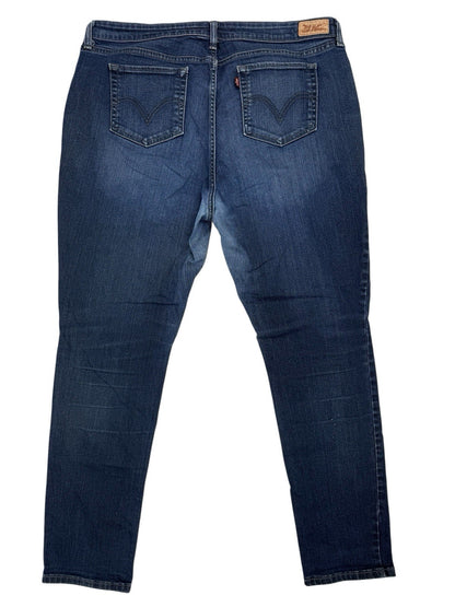 Levi's Blue Mid Rise Skinny Denim Jeans 38W 30L