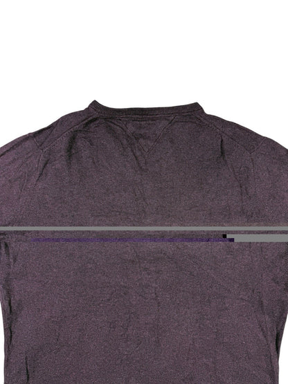 Tommy Hilfiger Purple Prima Cotton Cashmere Jumper Sweater XL
