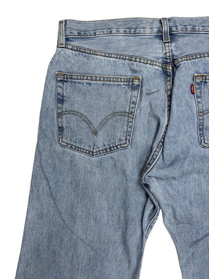 Levi's 501 Blue Retro Straight Leg Denim Jeans 36W 34L