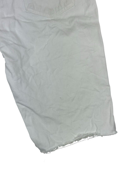 Calvin Klein White Cut Off Jean Shorts Size 10 (28W)