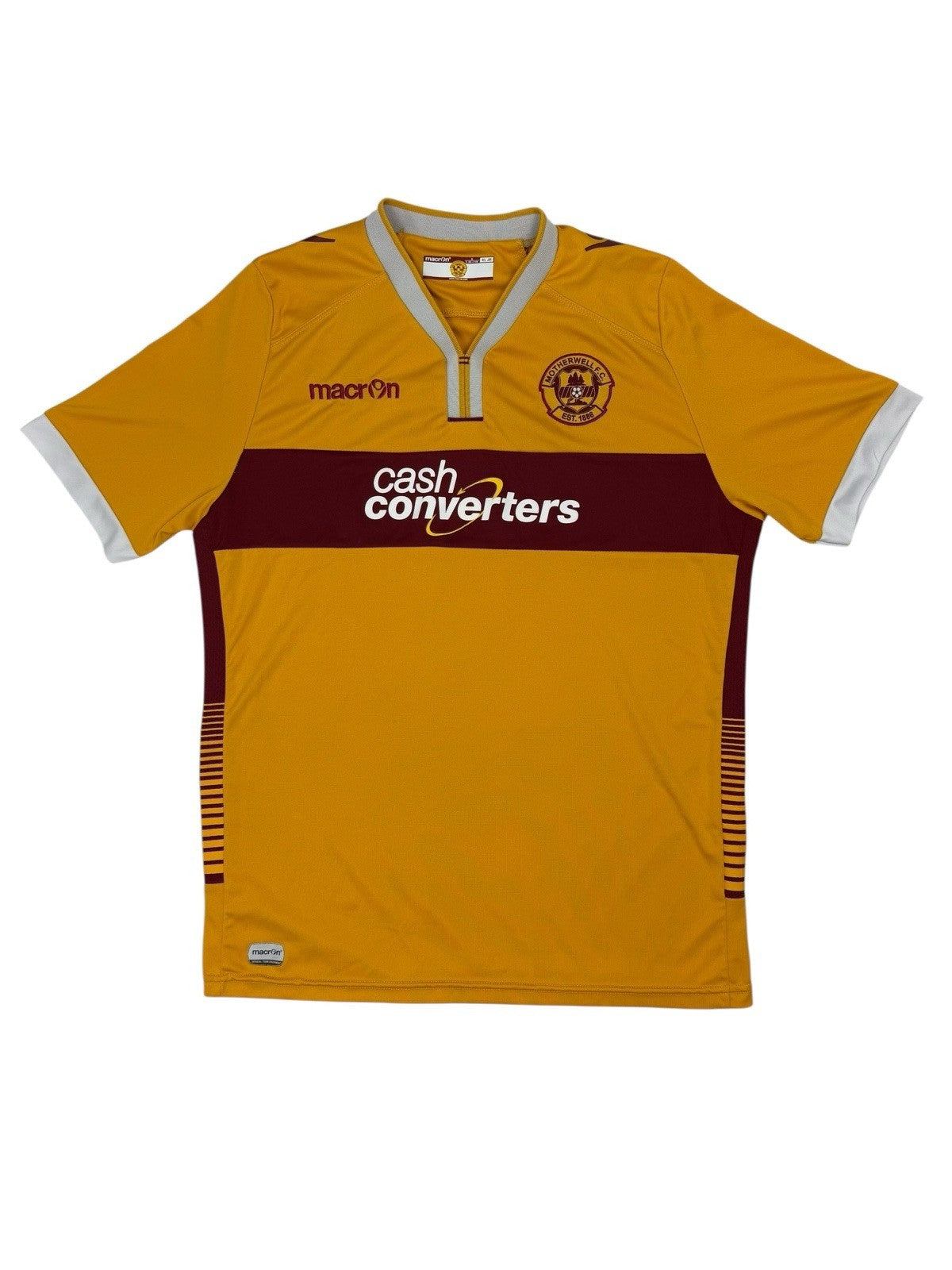 Motherwell FC 2014/15 Macron #3 Home Top Youth XL