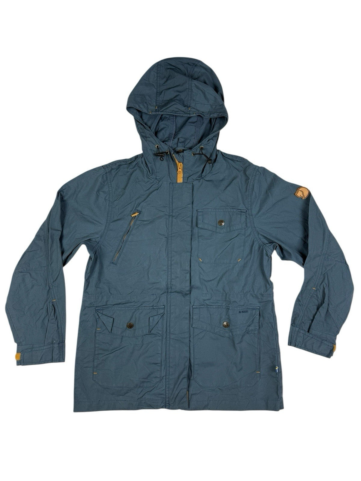 Fjallraven Blue Hooded Parka Jacket XS